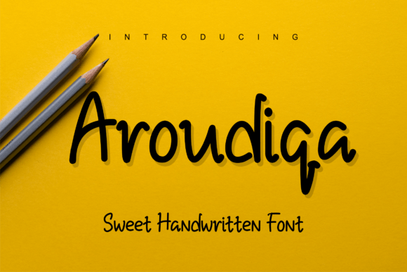 Aroudiqa Font Review: A Bold Handwritten Typeface for Web Designers