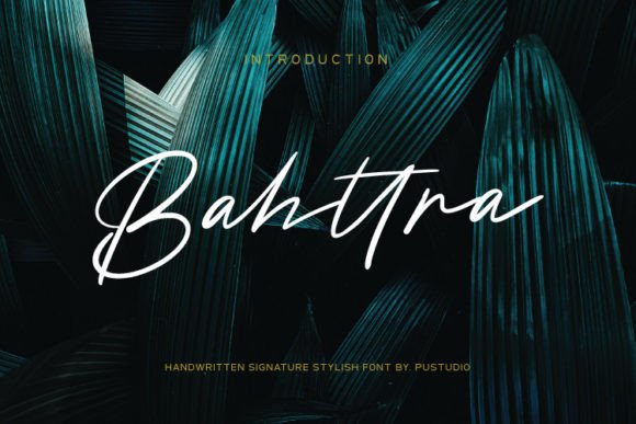Bahttra: A Signature Script Font for Elegant Craft and Product Design
