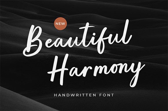 Beautiful Harmony: A Handwritten Script Font for Web Designers