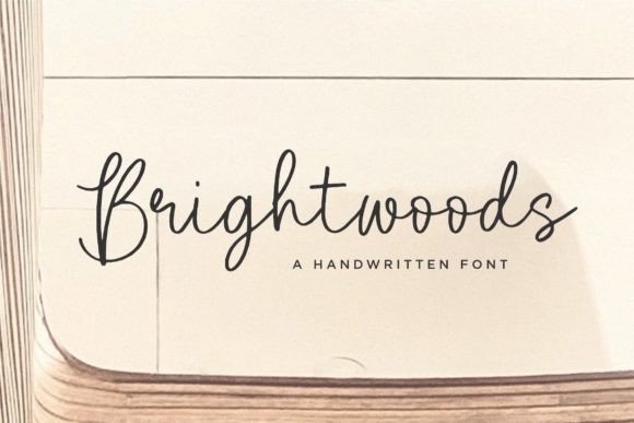 Brightwoods: A Handwritten Script Font That Elevates Your Brand