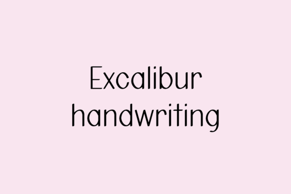 Excalibur: A Whimsical Handwritten Font for Crafters and Makers