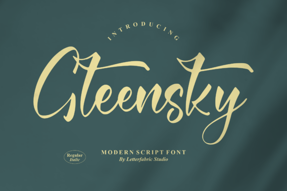 Gleensky: A Modern Script Font for Campaign-Ready Design