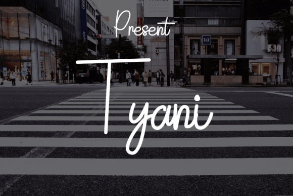 h1>Tyani: A Modern Script Font for Elegant Brand Campaigns