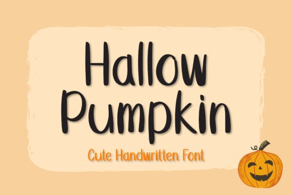 Hallow Pumpkin: A Playful Handwritten Font for Crafty Creators and Small Businesses