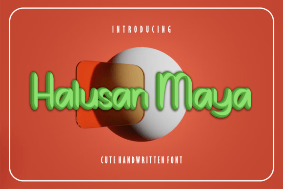 Halusanmaya: A Handwritten Font That Elevates Your Brand Identity