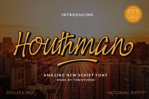 Houthman: A Handwritten Font for Modern Editorial Design