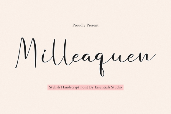 How Milleaquen Elevates Small Business Branding with Elegant Script Typography