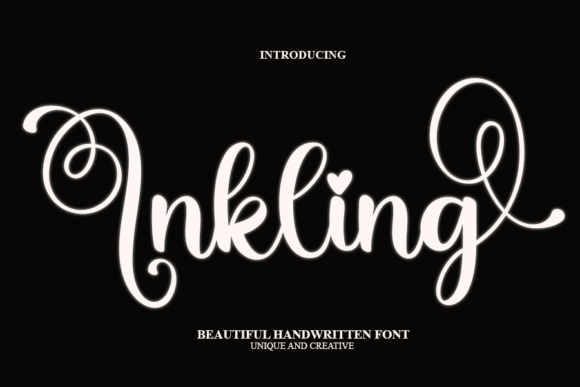Inkling: A Modern Script Font for Editorial Design and Digital Publishing