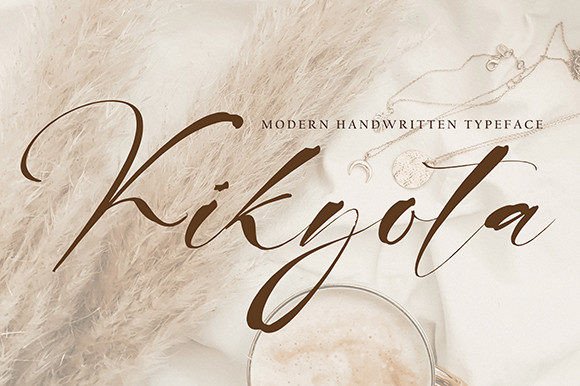 Kikyota: A Handwritten Font That Brings Crafted Charm to Every Product