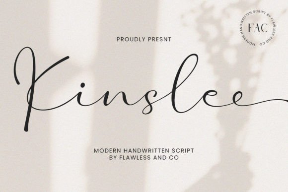 Kinslee: A Modern Handwritten Font for Elegant Web Design
