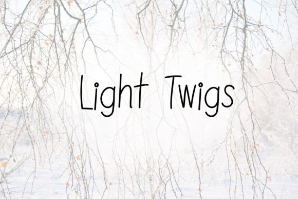 Light Twigs: A Soothing Handwritten Font for Crafters and Product Makers