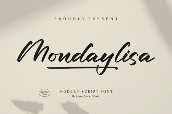 Mondaylisa: A Modern Script Font for Editorial Elegance