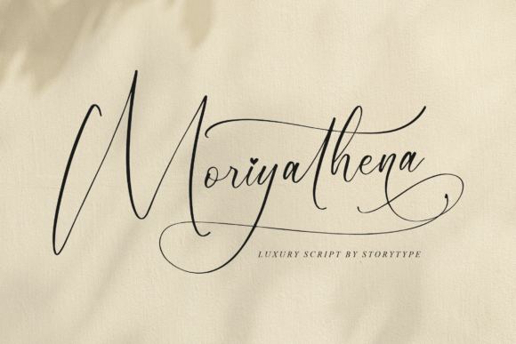 Moriyathena: A Luxurious Script Font for Modern Brand Elegance