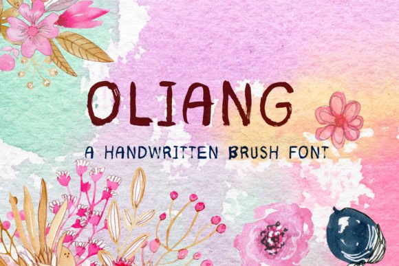 Oliang: A Handwritten Brush Font for Crafty Creations and Product Designs