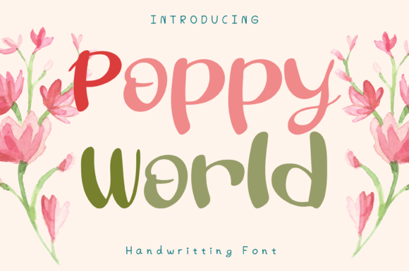 Poppy World: A Whimsical Handwritten Font for Modern Web Design