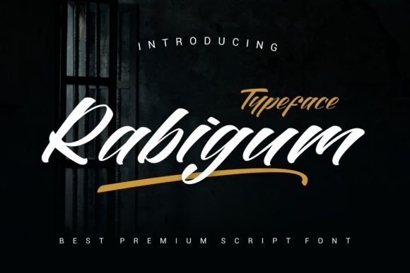Rabigum: A Bold Handwritten Script Font for Modern Branding Projects