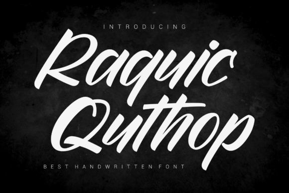 Raquic Quthop: A Bold Handwritten Font for Campaign-Ready Branding