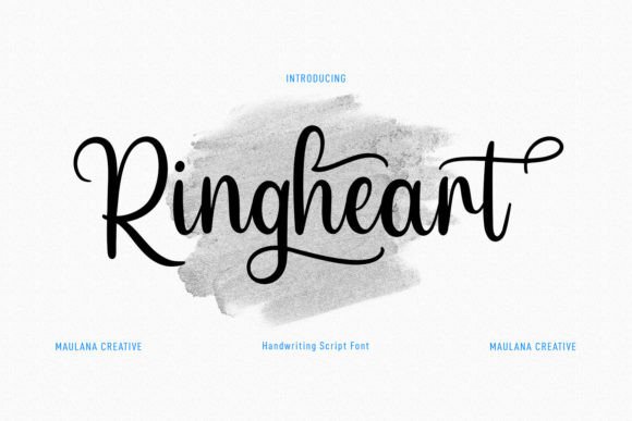 Ringheart: A Modern Script Font That Elevates Handmade Branding