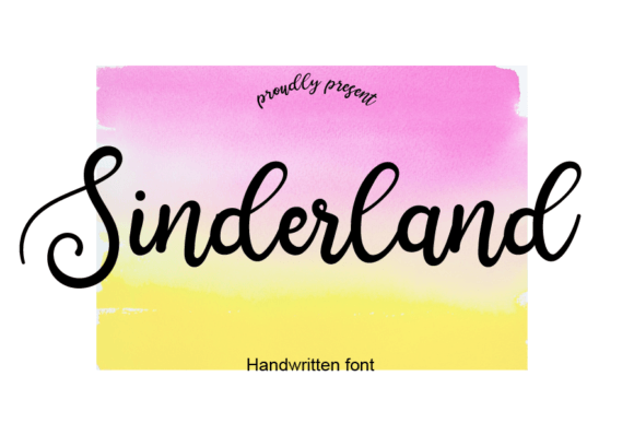 Sinderland: A Sweet Script Font for Digital Design Projects