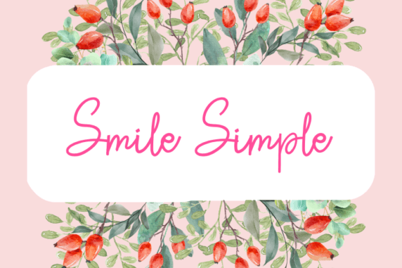 Smile Simple: A Modern Script Typeface for Elegant Web Design