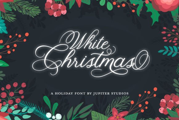 White Christmas: A Festive Script Font for Crafters & Makers
